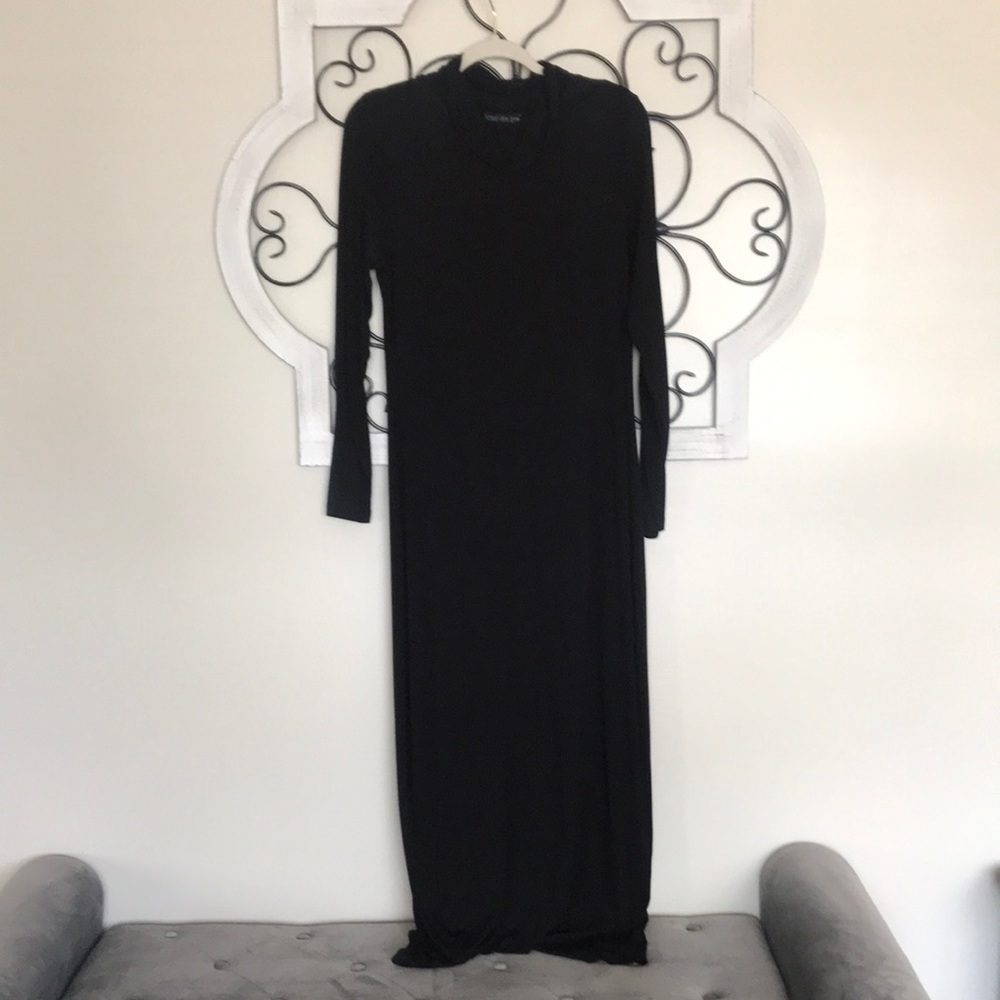 Black maxi dress